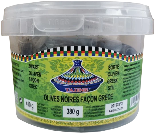  Olives noires facon grecque