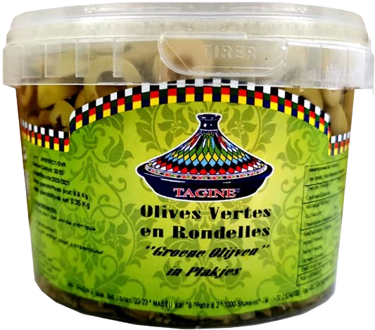  Olives vertes rondelles